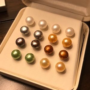 Cultured Pearl Earrings-set of 8 pairs